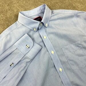 Untuckit Hillside Select Shirt Mens Small Blue Cotton Wrinkle Free Button Down